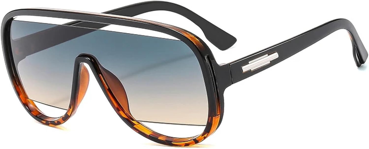 Крупные солнцезащитные очки для женщин и мужчин, уникальные, в стиле ретро, с градиентным зеркальным покрытием, защита от УФ-излучения UV400 UATXTAU, Black Green Tea
Крупные солнцезащитные очки для женщин и мужчин, уникальные, в стиле ретро, с градиентным зеркальным покрытием, защита от УФ-излучения UV400 UATXTAU, Black Green Tea