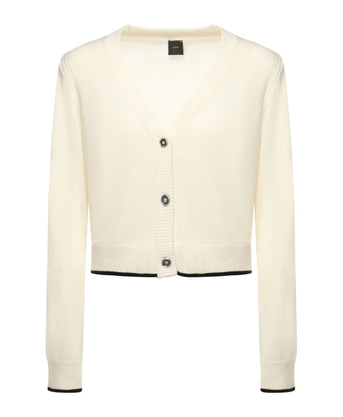 Пуловер из мериносовой шерсти и кашемира с ребристыми манжетами. Pinko, белый
Пуловер из мериносовой шерсти и кашемира с ребристыми манжетами. Pinko, белый