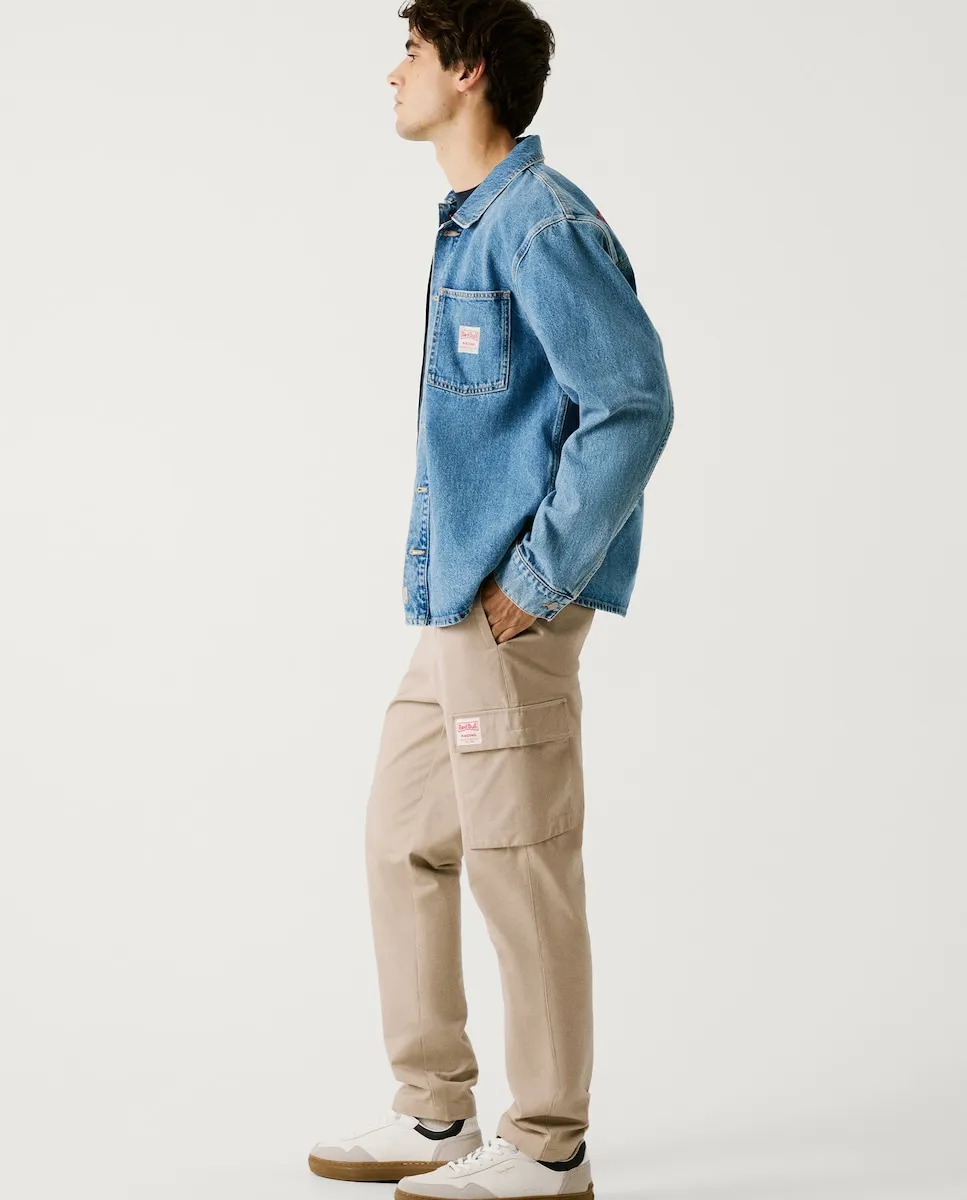 Мужские брюки-карго прямого кроя из твила Pepe Jeans, бежевый
Мужские брюки-карго прямого кроя из твила Pepe Jeans, бежевый