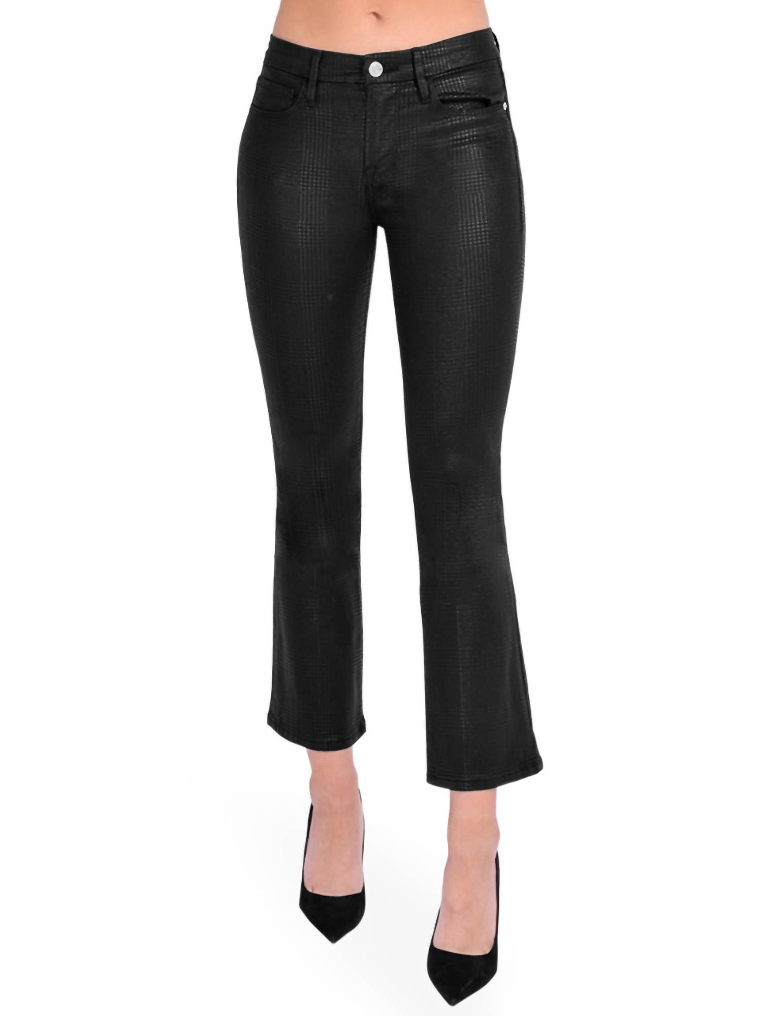 Брюки Le Crop Mini Boot Pant в блестящую ломаную клетку FRAME, цвет houndstooth shine
Брюки Le Crop Mini Boot Pant в блестящую ломаную клетку FRAME, цвет houndstooth shine