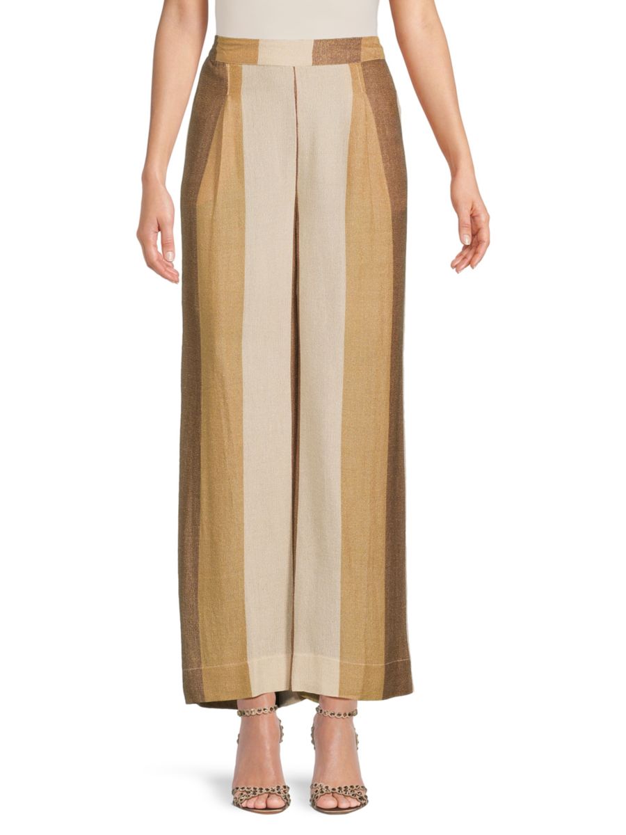 Тканые брюки с металлическими полосками Vintage Havana, цвет Cocoa Stripe
Тканые брюки с металлическими полосками Vintage Havana, цвет Cocoa Stripe