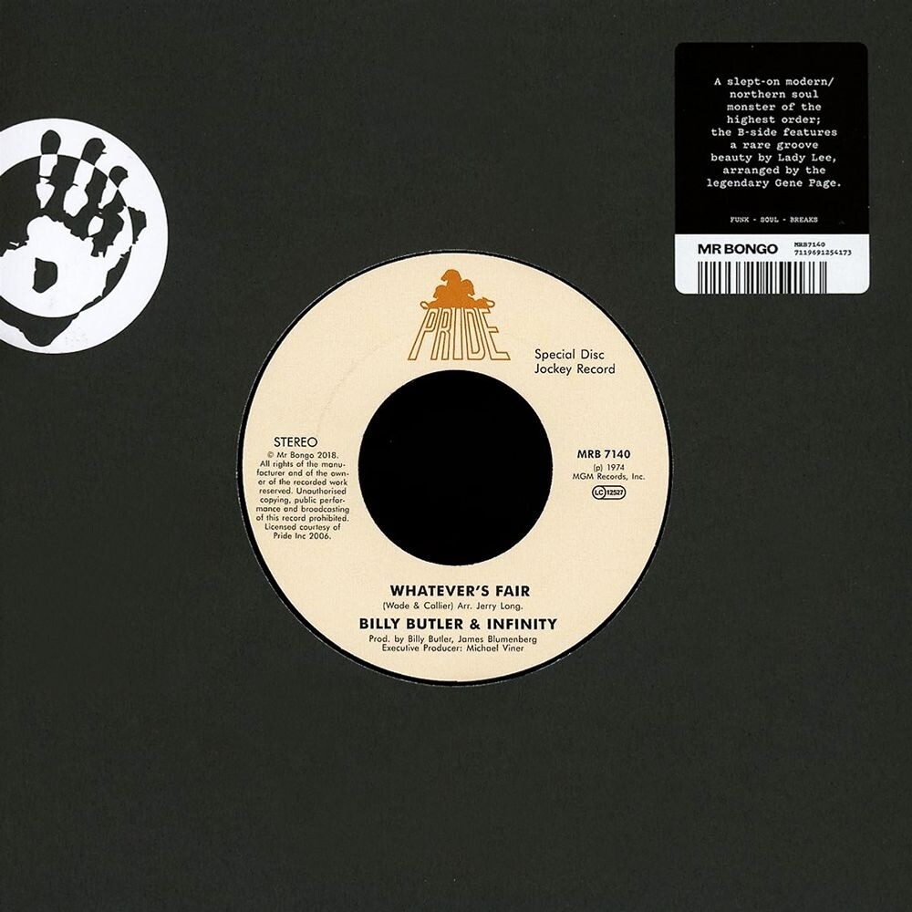 Виниловая пластинка LP Whatever's Fair / Simple Things (7") - Billy Butler, Lady Lee
Виниловая пластинка LP Whatever's Fair / Simple Things (7") - Billy Butler, Lady Lee