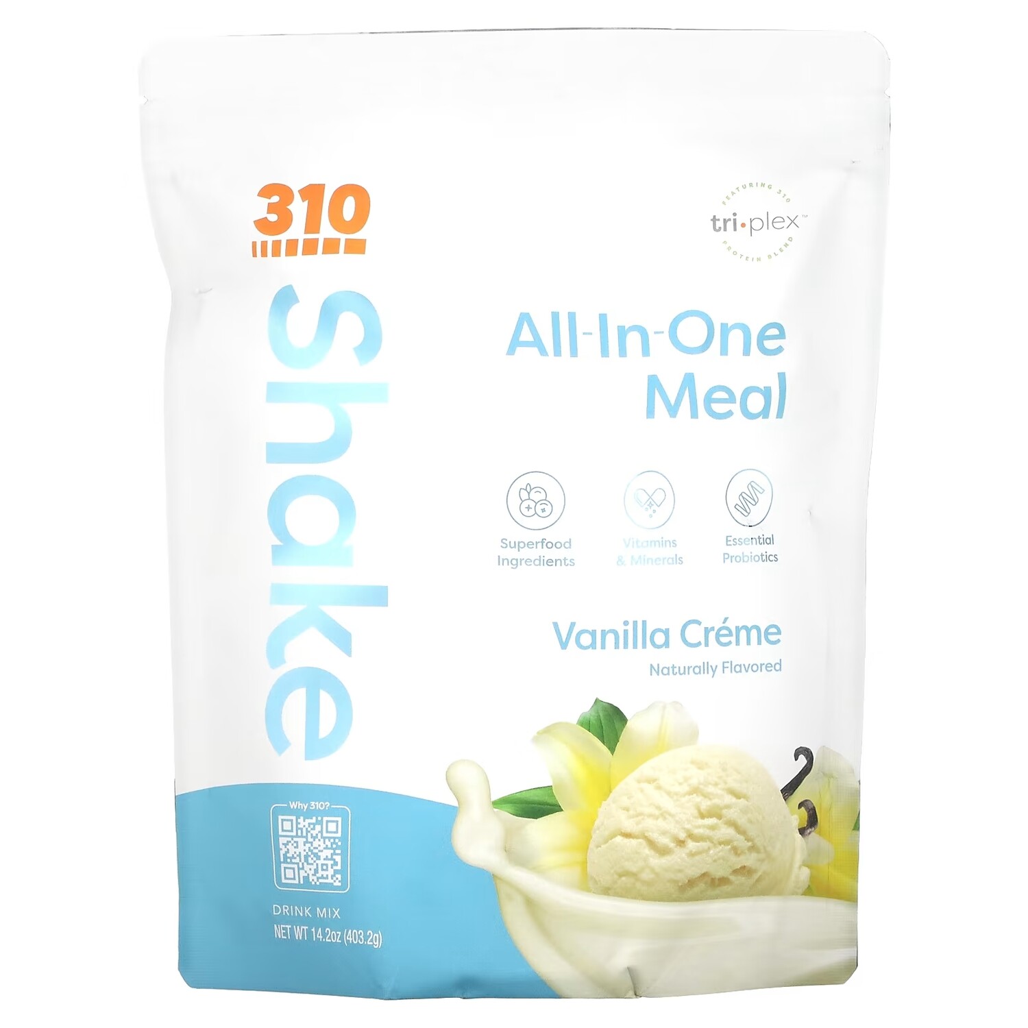 310 Nutrition Shake универсальное средство для приема пищи смесь для напитков ванильный крем, 403,2 г
310 Nutrition Shake универсальное средство для приема пищи смесь для напитков ванильный крем, 403,2 г
