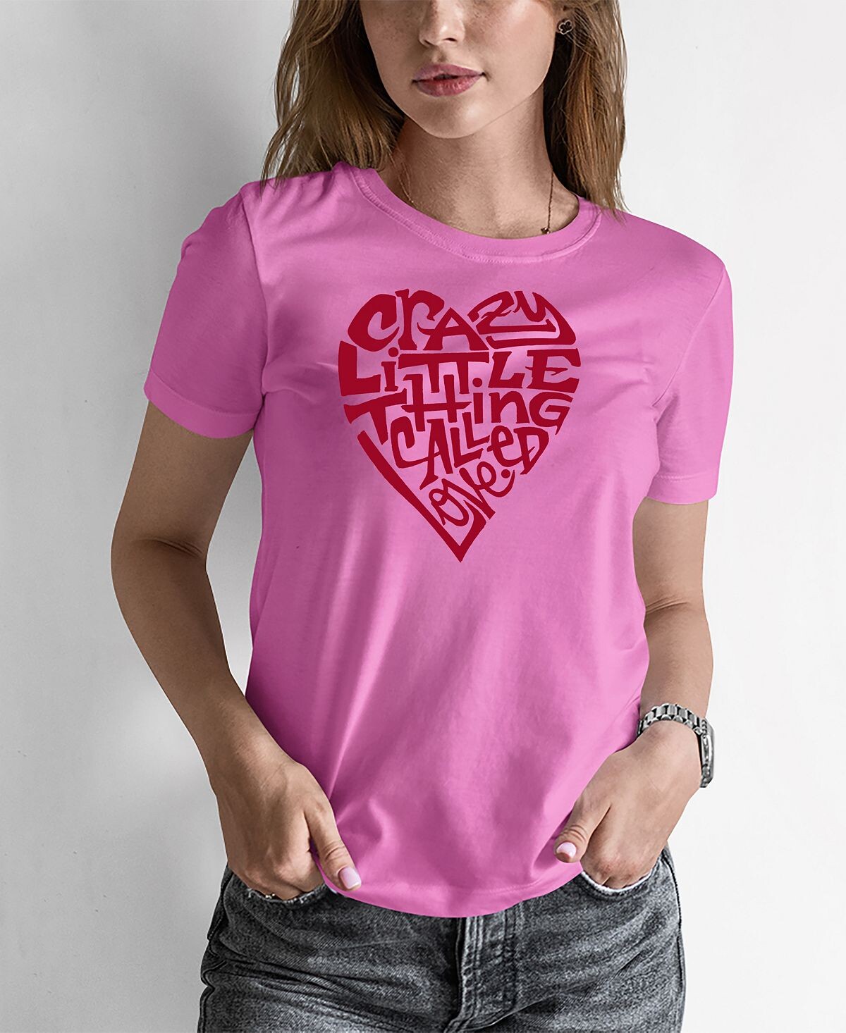 Женская футболка word art crazy little thing called love LA Pop Art, розовый
Женская футболка word art crazy little thing called love LA Pop Art, розовый