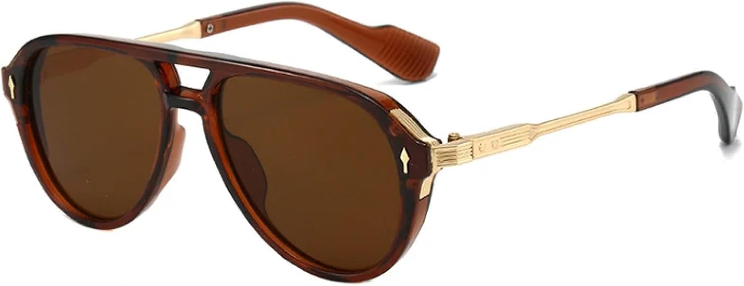 Ретро-солнцезащитные очки с двойной перемычкой для женщин, модные мужские солнцезащитные очки с защитой от УФ-излучения UV400 для занятий спортом на открытом воздухе SZVVBKK, Brown Tea
Ретро-солнцезащитные очки с двойной перемычкой для женщин, модные мужские солнцезащитные очки с защитой от УФ-излучения UV400 для занятий спортом на открытом воздухе SZVVBKK, Brown Tea