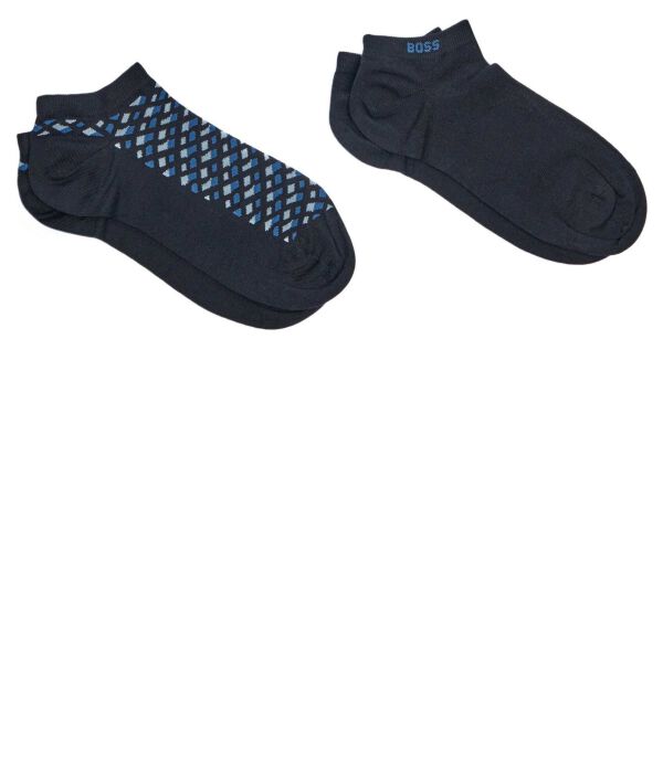 Носки мужские Boss короткие 2 пары, синий
Носки мужские Boss короткие 2 пары, синий