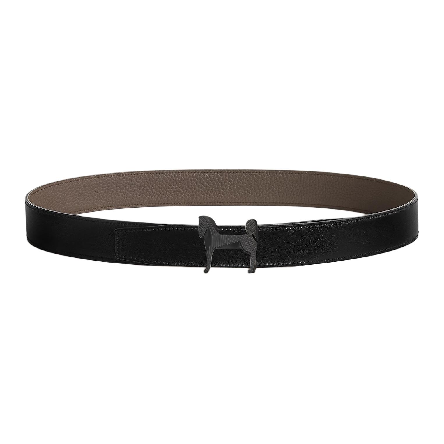 Ремень мужской Box135 And Togo из телячьей кожи/tin ширина 3,2 см HERMES, черный/серый
Ремень мужской Box135 And Togo из телячьей кожи/tin ширина 3,2 см HERMES, черный/серый