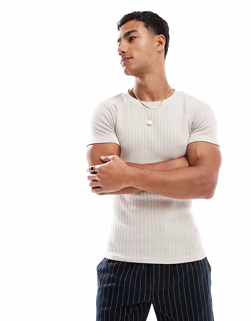 Футболка Muscle Fit в рубчик бежевого цвета Jack & Jones, Бежевый, Футболка Muscle Fit в рубчик бежевого цвета Jack & Jones
Футболка Muscle Fit в рубчик бежевого цвета Jack & Jones, Бежевый, Футболка Muscle Fit в рубчик бежевого цвета Jack & Jones