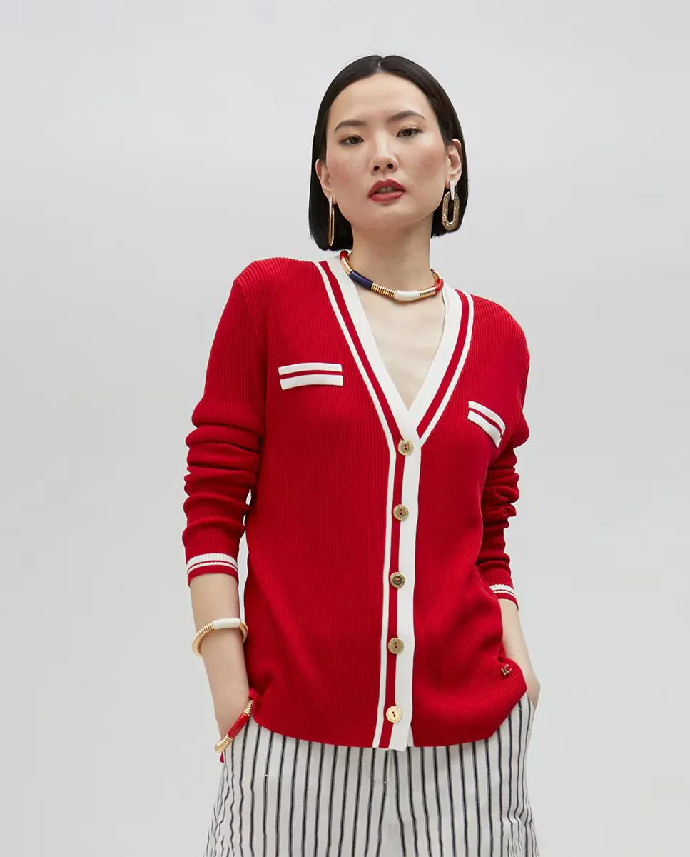 Женский кардиган на пуговицах Lola Casademunt, красный
Женский кардиган на пуговицах Lola Casademunt, красный