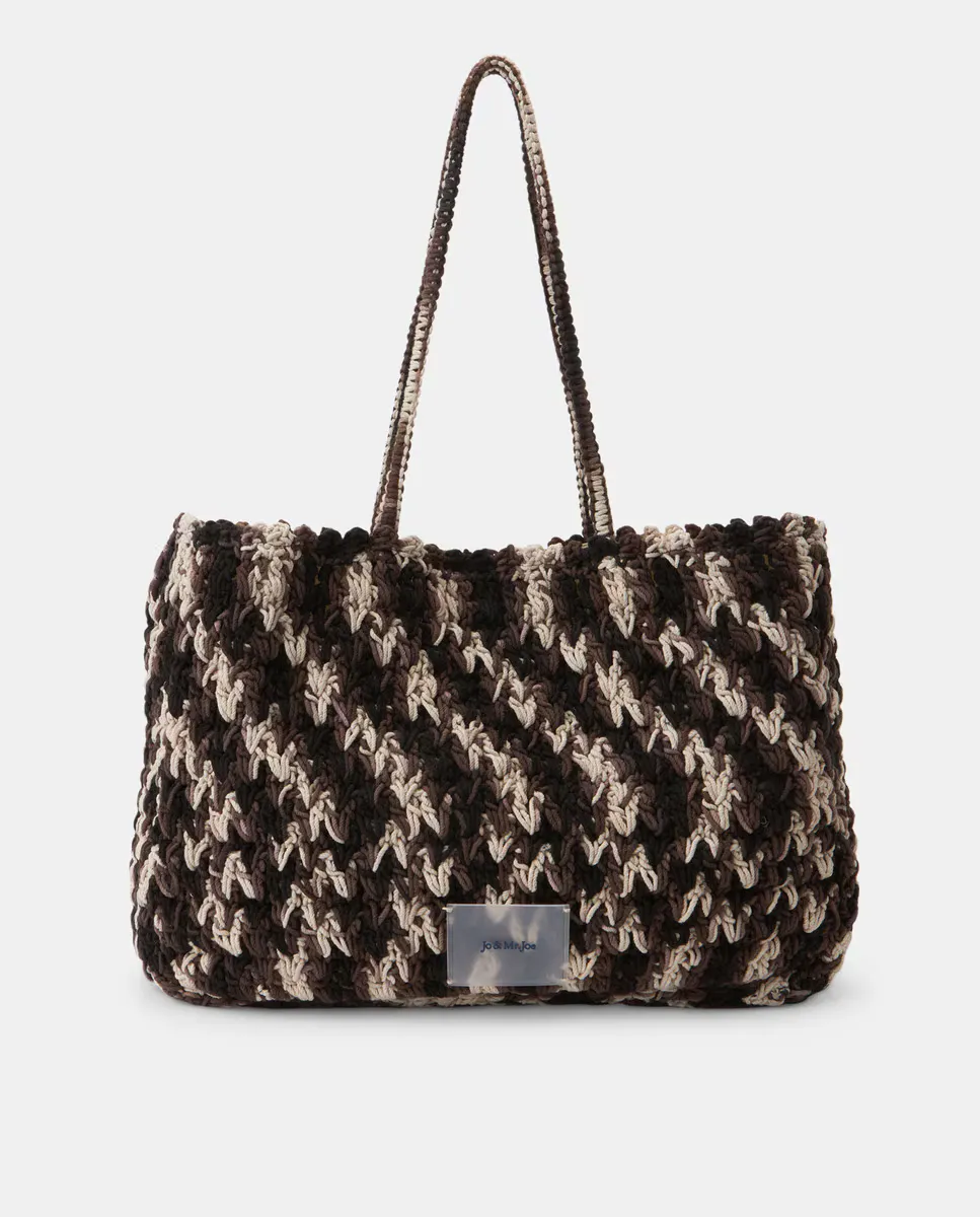 Сумка-шоппер ручной работы, связанная крючком Jo & Mr. Joe, черный
Сумка-шоппер ручной работы, связанная крючком Jo & Mr. Joe, черный