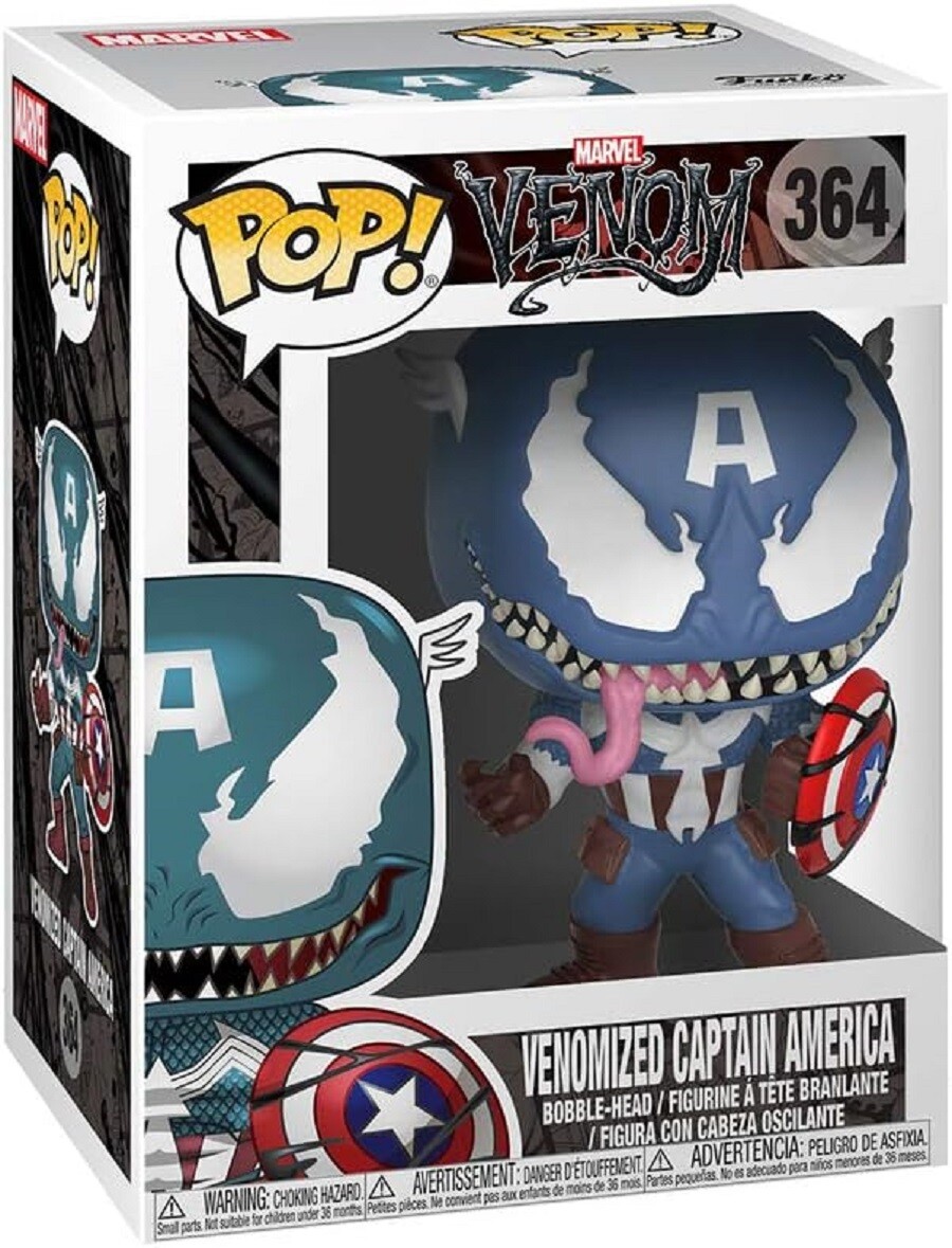 Фигурка Funko POP! Marvel: Venom - Venom Captain America, мультиколор 
Фигурка Funko POP! Marvel: Venom - Venom Captain America, мультиколор