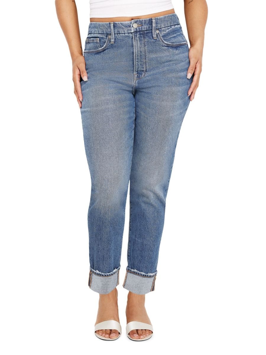 Джинсы Weekender с манжетами Good American, индиго
Джинсы Weekender с манжетами Good American, индиго