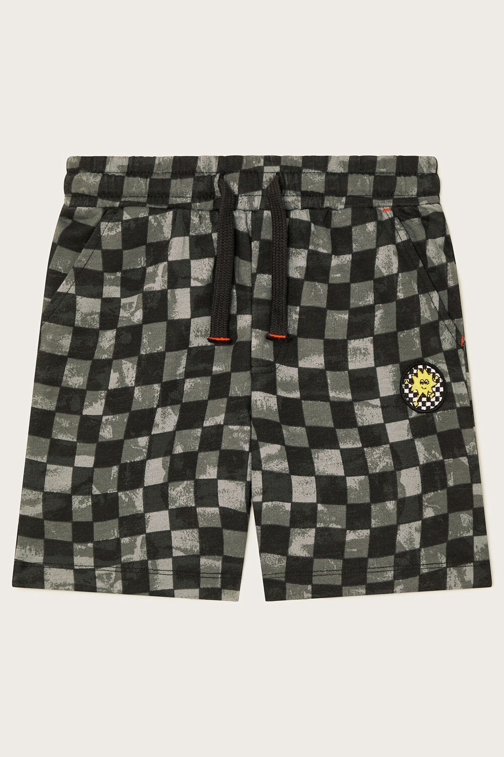 Шорты с шахматным узором Monsoon, черный 
Шорты с шахматным узором Monsoon, черный