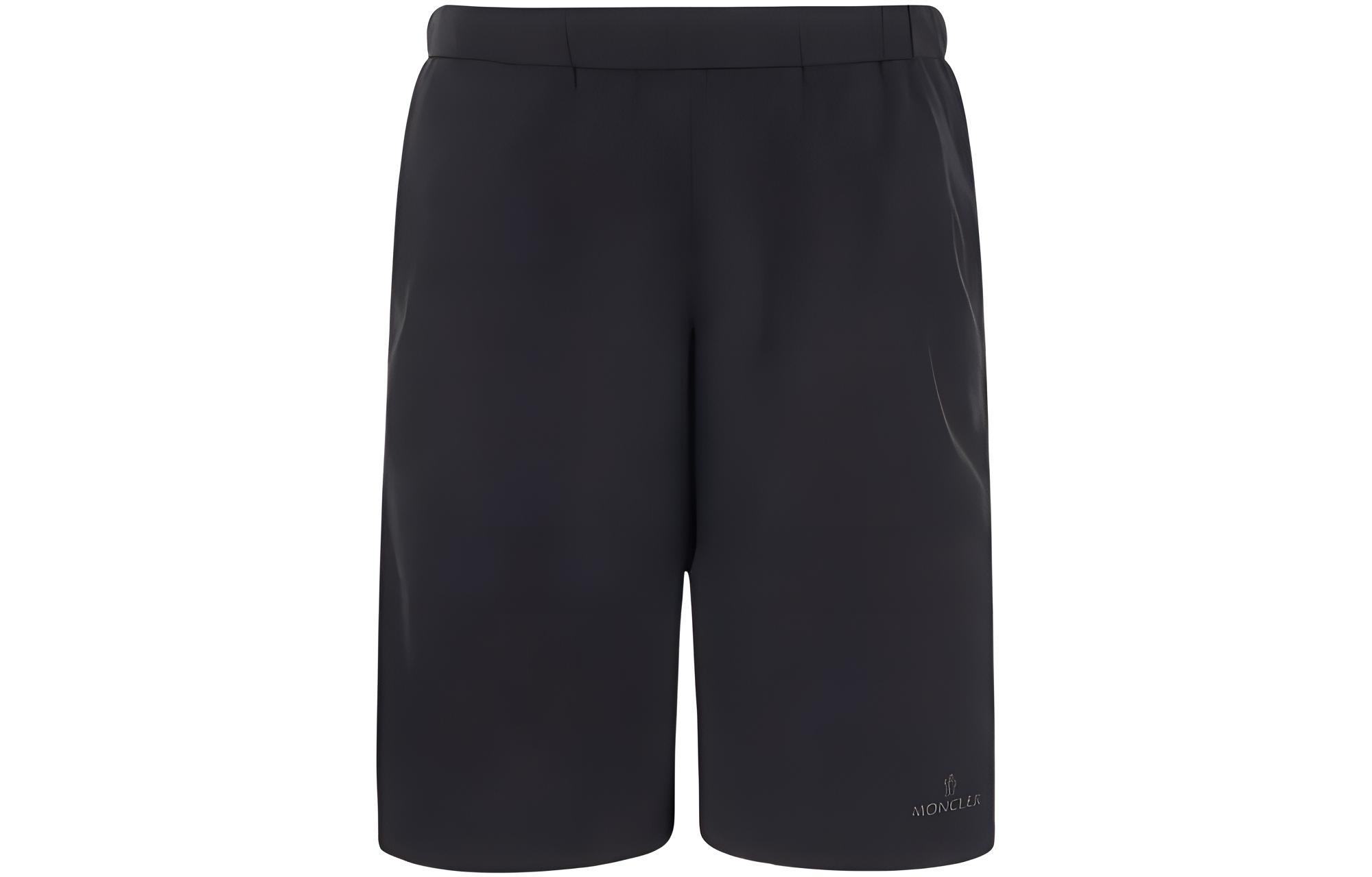 SS22 Повседневные шорты мужские черные Moncler 
SS22 Повседневные шорты мужские черные Moncler