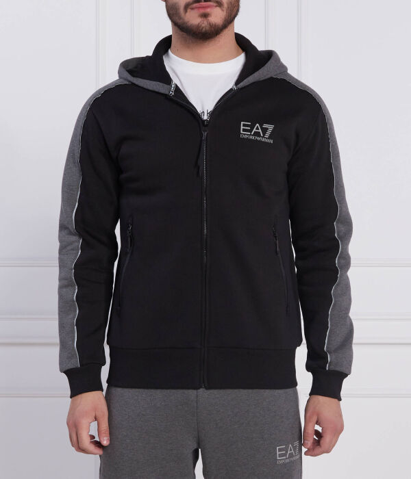 Толстовка Ea7 с капюшоном, черный / серый
Толстовка Ea7 с капюшоном, черный / серый