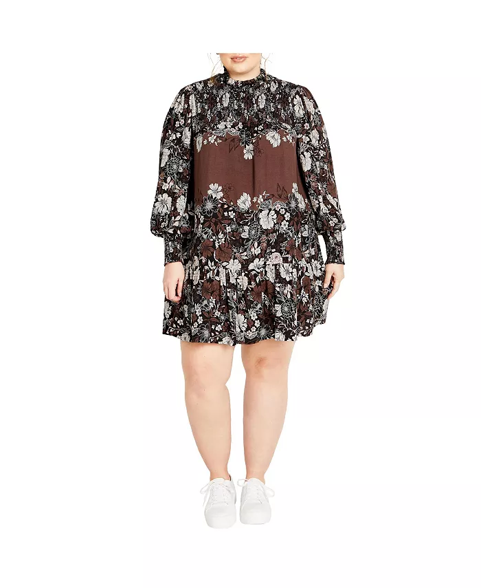 Платье Cassia Placement больших размеров CITY CHIC, коричневый
Платье Cassia Placement больших размеров CITY CHIC, коричневый