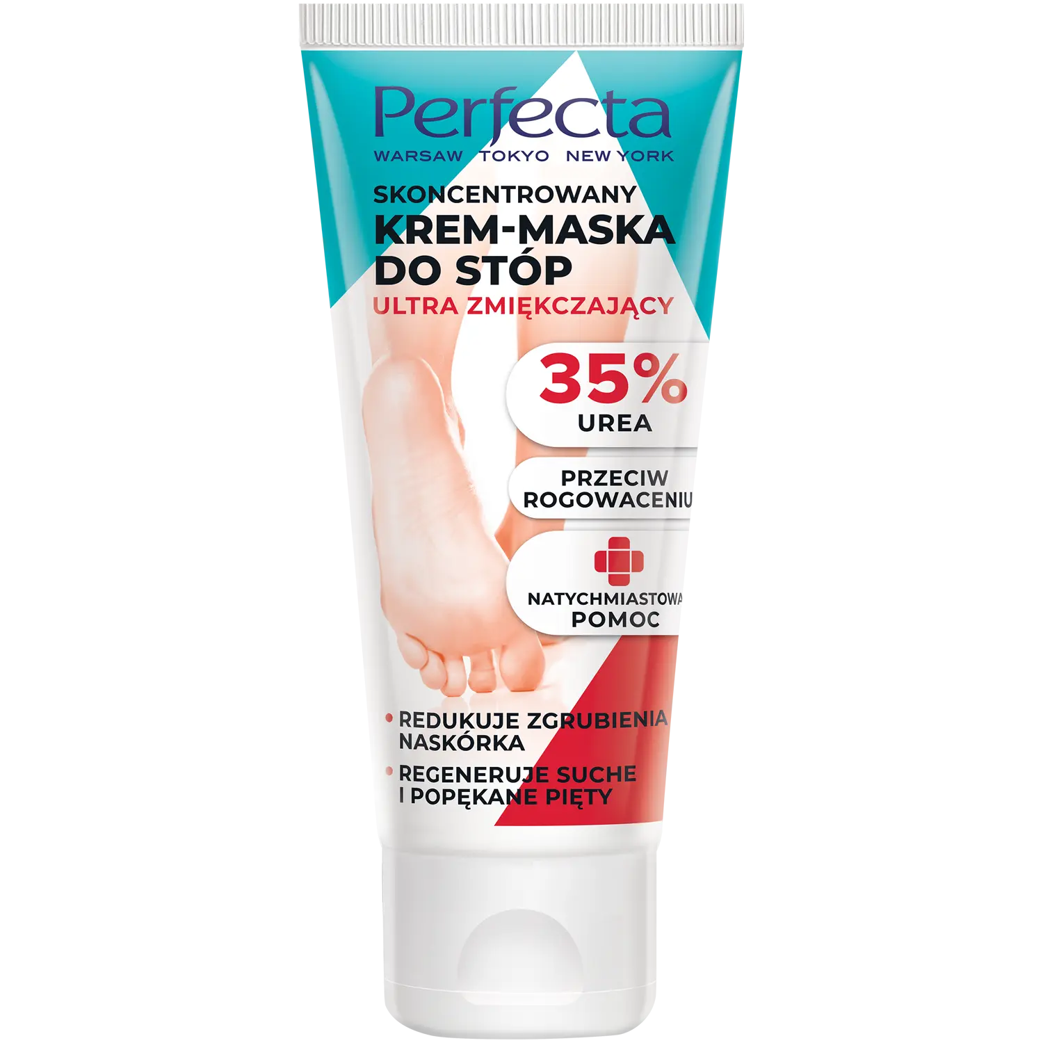 Perfecta крем-маска с 35% мочевиной для ног, 80 мл
Perfecta крем-маска с 35% мочевиной для ног, 80 мл