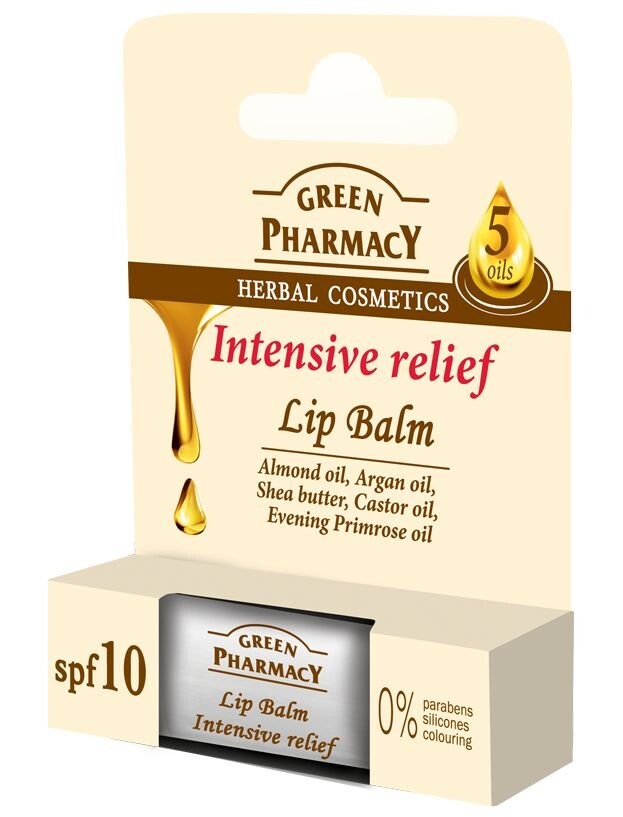 Green Pharmacy, Lip Balm, бальзам для губ Intensiv Relief, SPF 10, 3,6 г
Green Pharmacy, Lip Balm, бальзам для губ Intensiv Relief, SPF 10, 3,6 г
