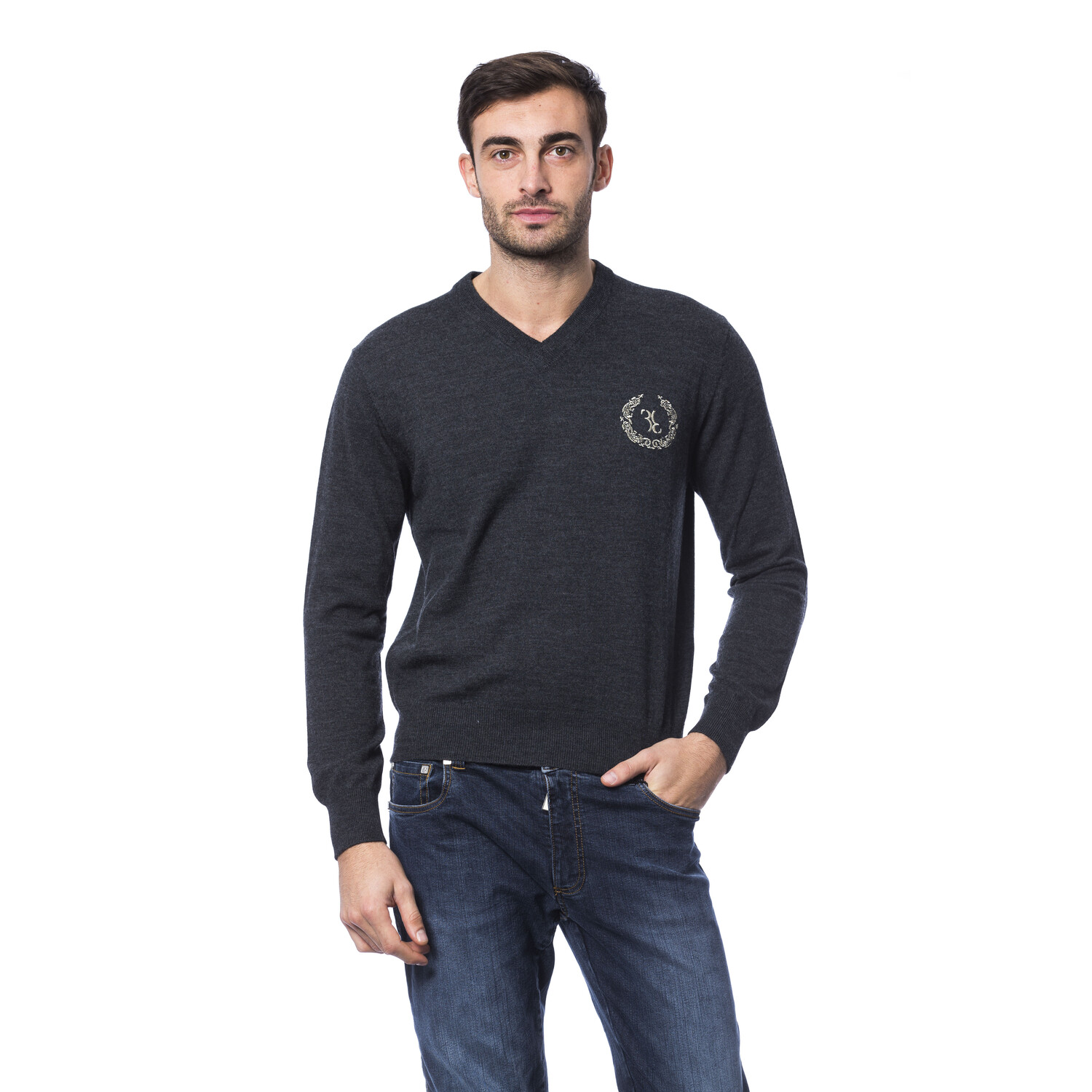 Свитер Billionaire V Neck F12 Logo Gold, темно-серый
Свитер Billionaire V Neck F12 Logo Gold, темно-серый