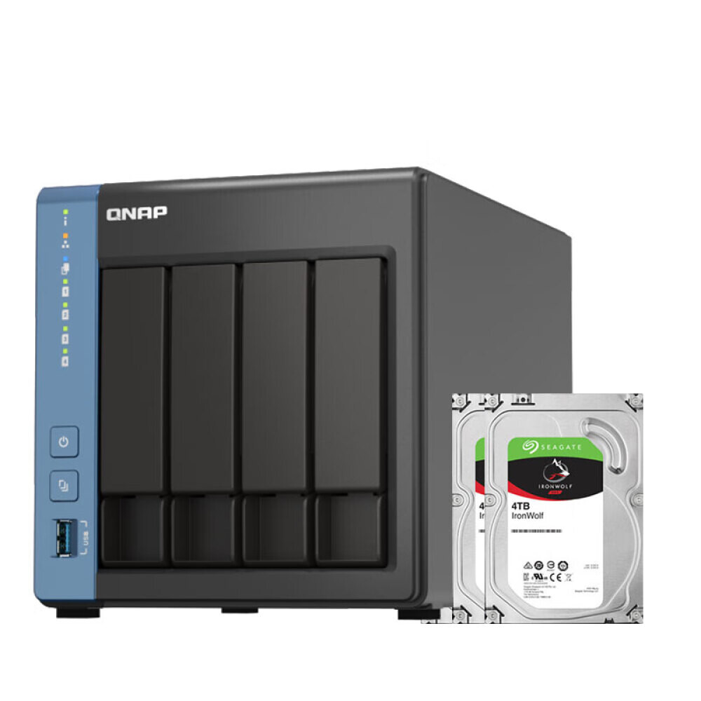 Сетевое хранилище QNAP TS-416 4-дисковое c 2 дисками по 4Тб
Сетевое хранилище QNAP TS-416 4-дисковое c 2 дисками по 4Тб