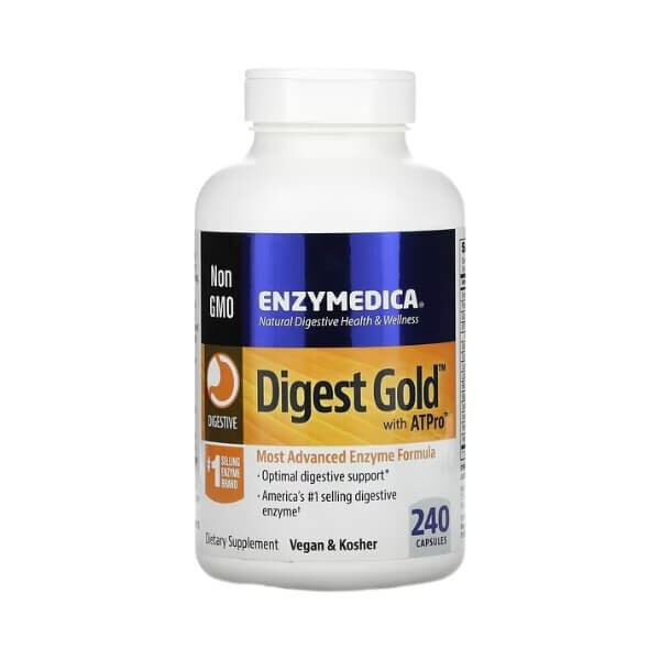 Ферменты Digest Gold с ATPro 240 капсул, Enzymedica
Ферменты Digest Gold с ATPro 240 капсул, Enzymedica