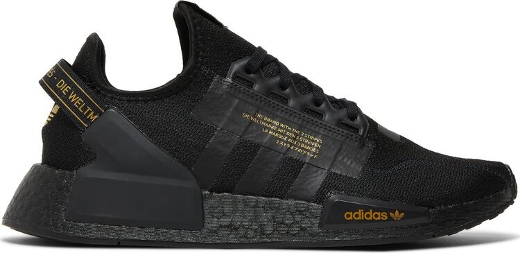 Кроссовки Adidas NMD_R1 V2 'Black Gold Metallic', черный 
Кроссовки Adidas NMD_R1 V2 'Black Gold Metallic', черный
