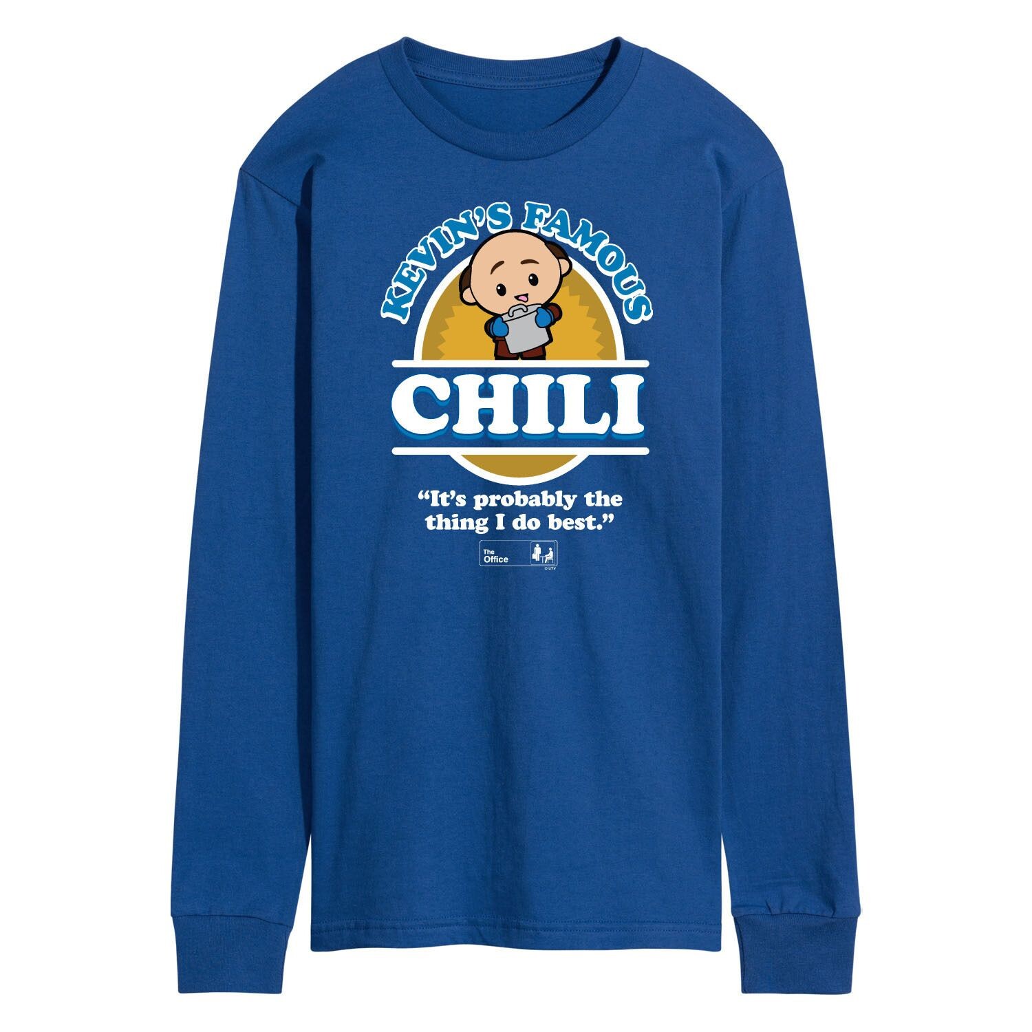 Мужская футболка The Office Kevin's Chili Cute с длинным рукавом, Синяя Licensed Character, синий
Мужская футболка The Office Kevin's Chili Cute с длинным рукавом, Синяя Licensed Character, синий