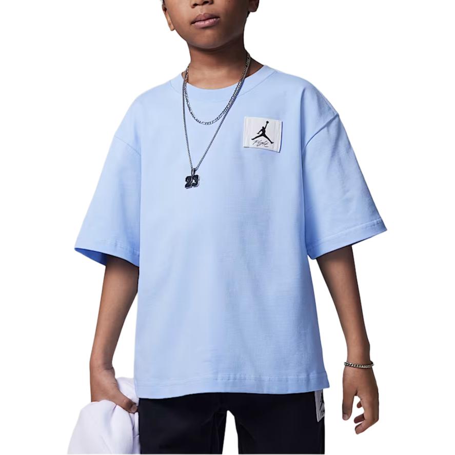 Детская футболка Jordan, светло-сапфировый синий
Детская футболка Jordan, светло-сапфировый синий