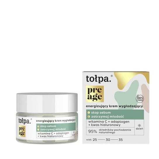 Энергичный разглаживающий дневной крем, 50 мл Tołpa, Pre age
Энергичный разглаживающий дневной крем, 50 мл Tołpa, Pre age