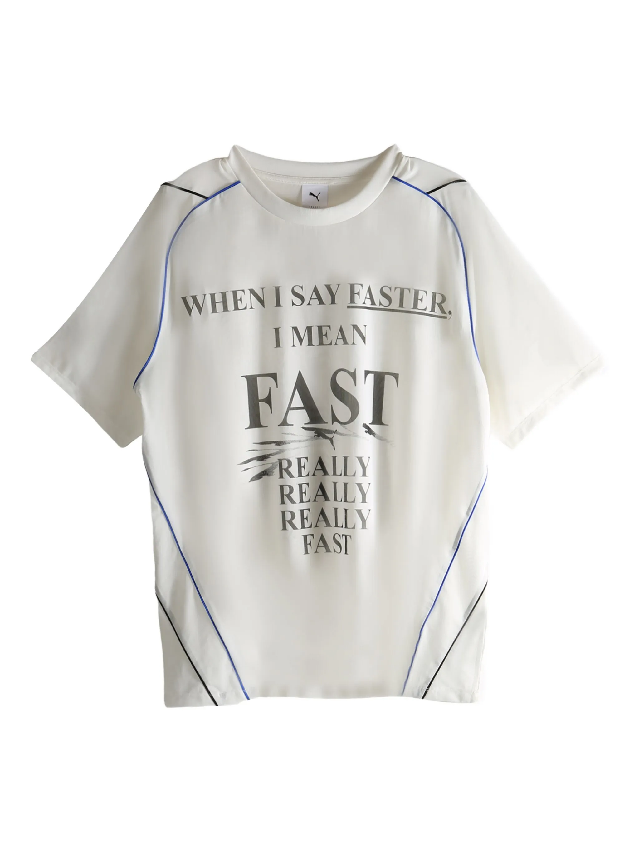 Футболка с рисунком "От девяти до пяти" на панелях Puma, белый
Футболка с рисунком "От девяти до пяти" на панелях Puma, белый