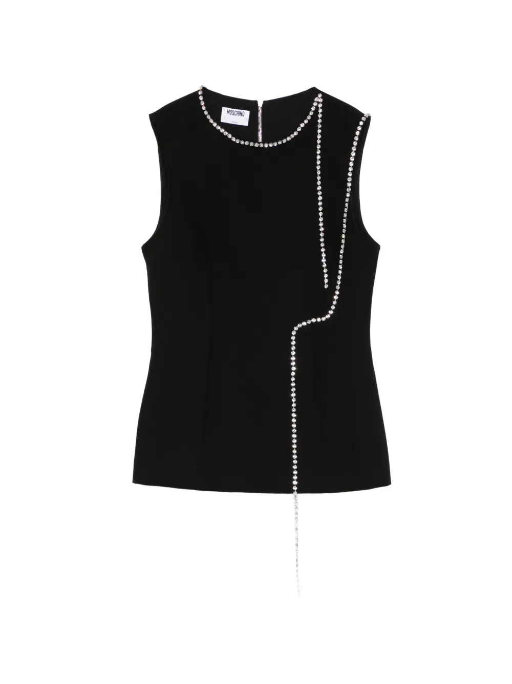 Блузка, украшенная стразами Moschino, черный
Блузка, украшенная стразами Moschino, черный