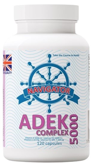 БАД Навигатор Комплекс ADEK 5000, 120 капсул Inna Marka
БАД Навигатор Комплекс ADEK 5000, 120 капсул Inna Marka