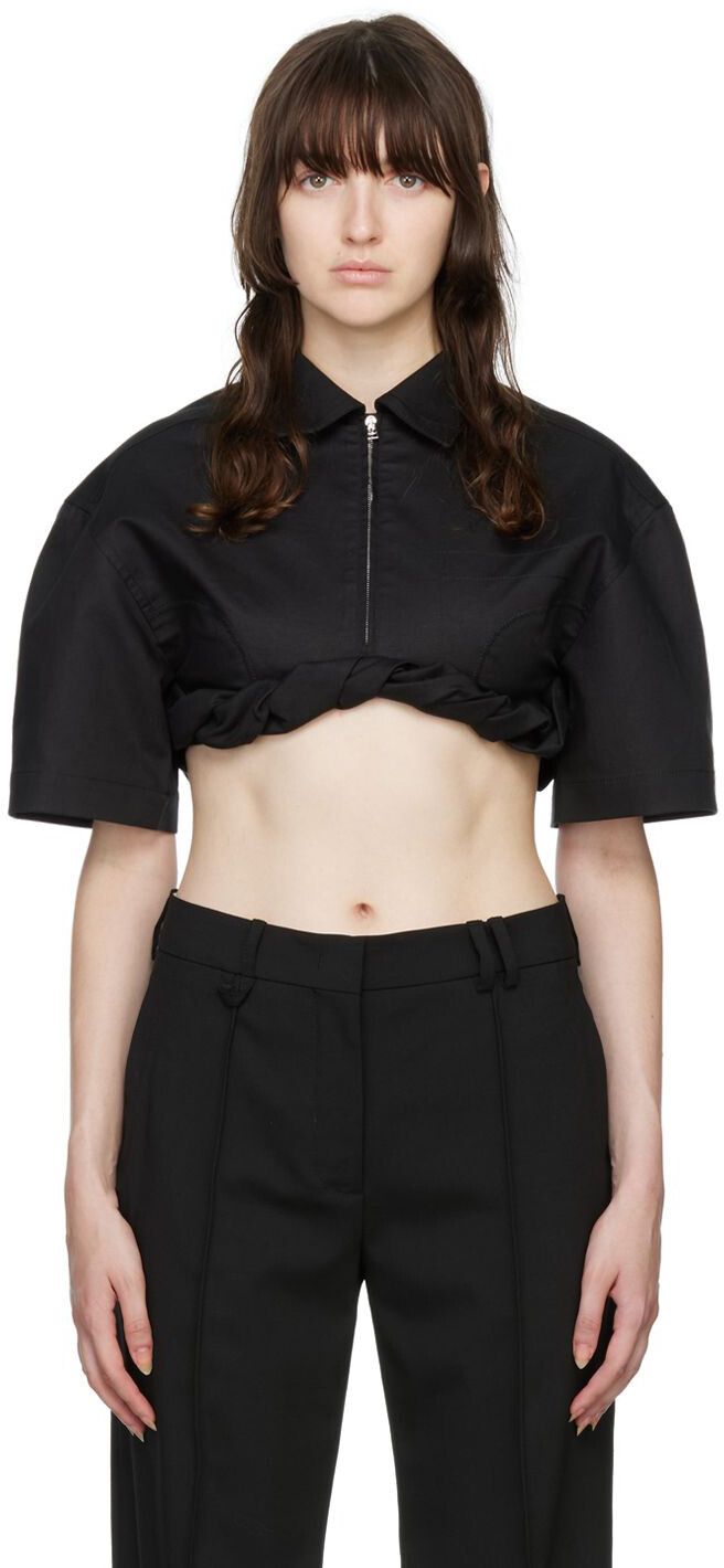 Черная рубашка Le Papier 'La Chemise Silpa' Jacquemus
Черная рубашка Le Papier 'La Chemise Silpa' Jacquemus