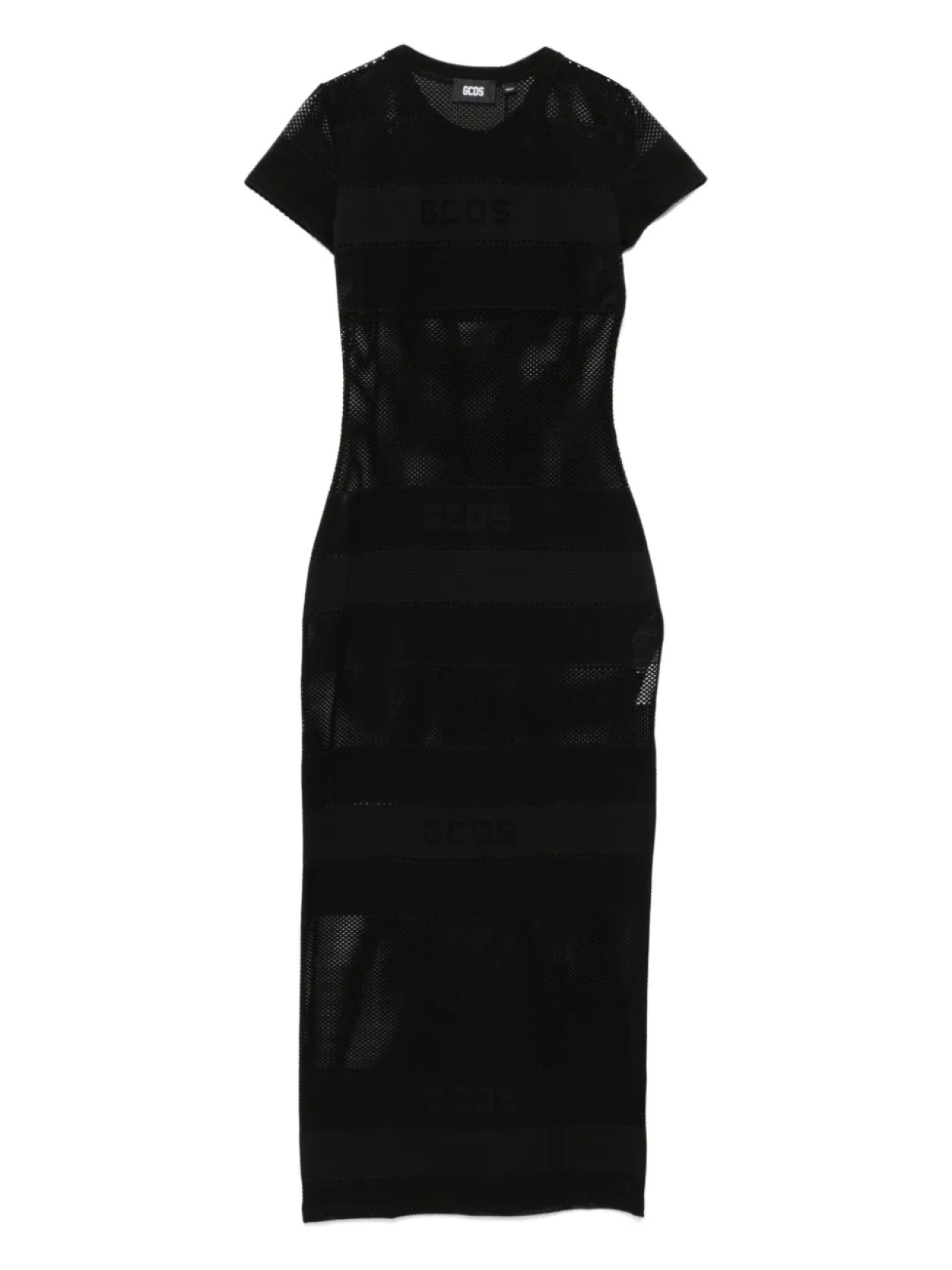 Платье макси из сетки с логотипом GCDS, черный
Платье макси из сетки с логотипом GCDS, черный
