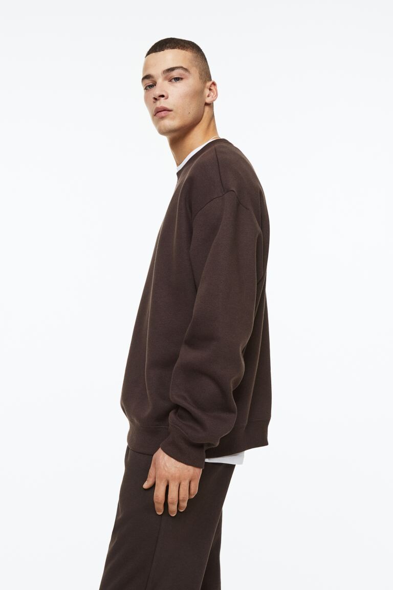 Толстовка свободного кроя H&M, темно коричневый
Толстовка свободного кроя H&M, темно коричневый