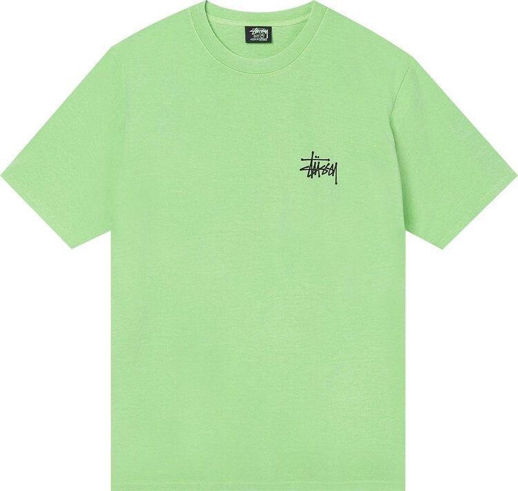 Футболка Stussy Basic Pigment Dyed Tee 'Green', зеленый 
Футболка Stussy Basic Pigment Dyed Tee 'Green', зеленый