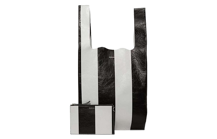 Кожаная сумка для покупок обычная женская черно-белая Balenciaga
Кожаная сумка для покупок обычная женская черно-белая Balenciaga