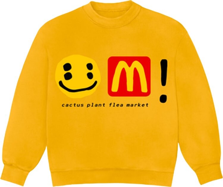 Толстовка Cactus Plant Flea Market x McDonald's Icons! Crewneck 'Golden Arches', желтый
Толстовка Cactus Plant Flea Market x McDonald's Icons! Crewneck 'Golden Arches', желтый