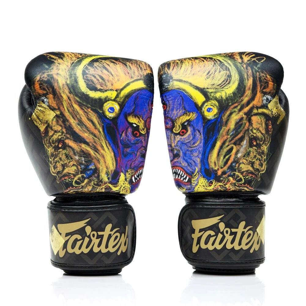 Боксерские перчатки Fairtex Yamantaka - Limited Edition, 12 oz., с холщовым мешком
Боксерские перчатки Fairtex Yamantaka - Limited Edition, 12 oz., с холщовым мешком