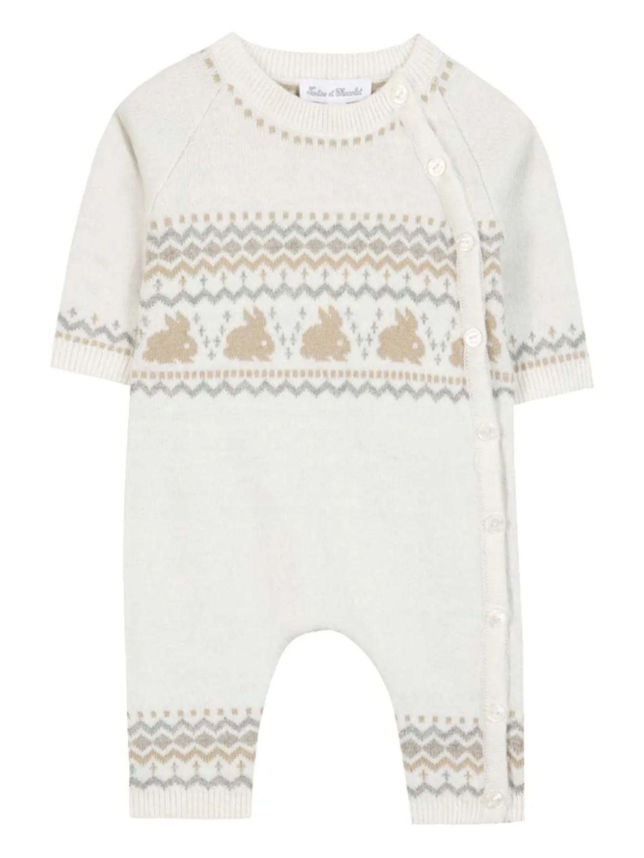 Комбинезон Tartine Et Chocolat с узором интарсия, белый
Комбинезон Tartine Et Chocolat с узором интарсия, белый