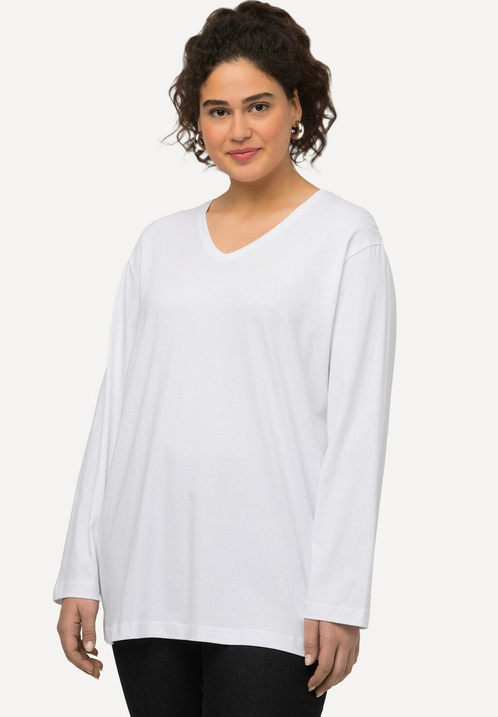 Свитер вязаный BASIC-V Ulla Popken, цвет snow white
Свитер вязаный BASIC-V Ulla Popken, цвет snow white