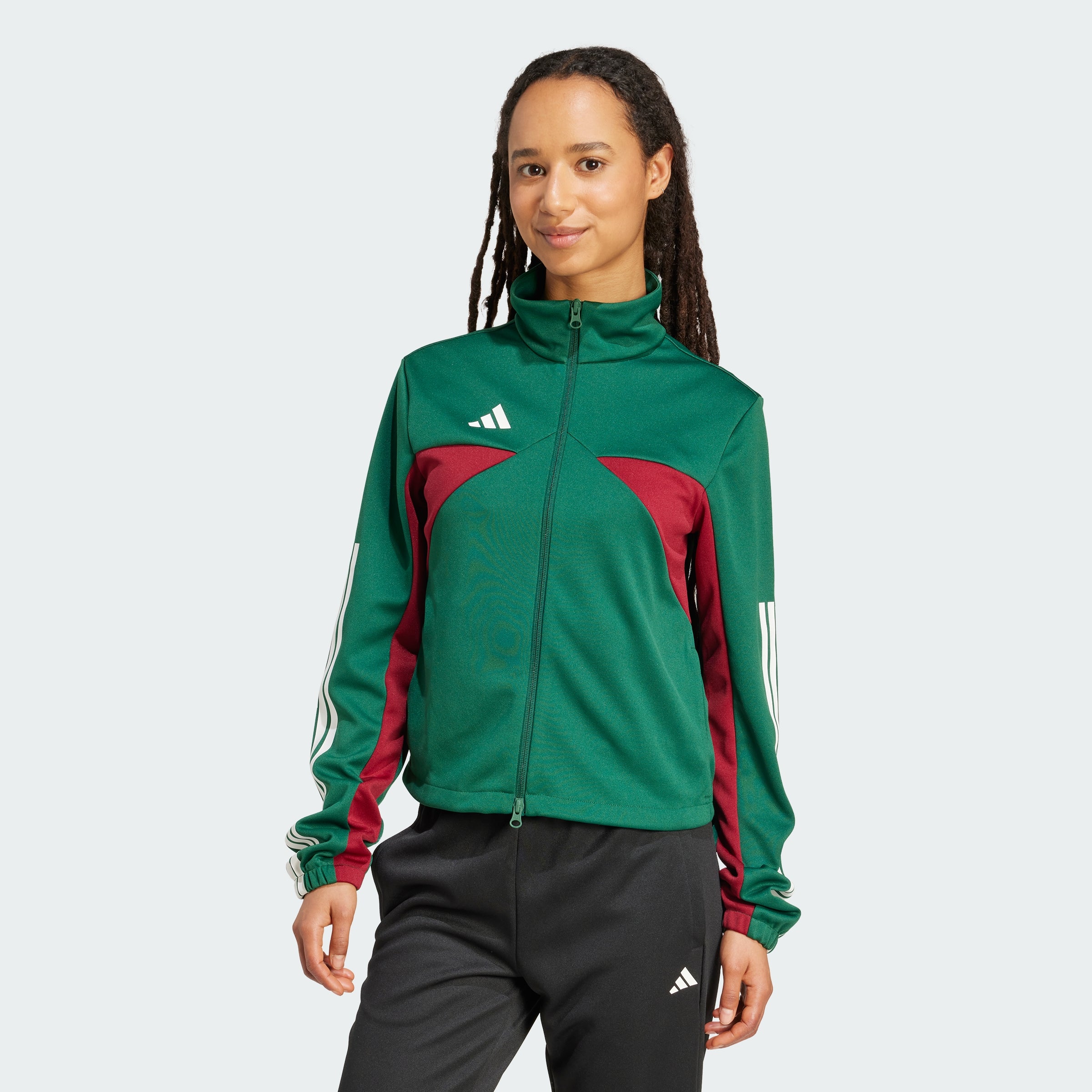 Женская спортивная футболка Adidas Tiro Nations Pack, темно-зеленый/бордовый/белый
Женская спортивная футболка Adidas Tiro Nations Pack, темно-зеленый/бордовый/белый