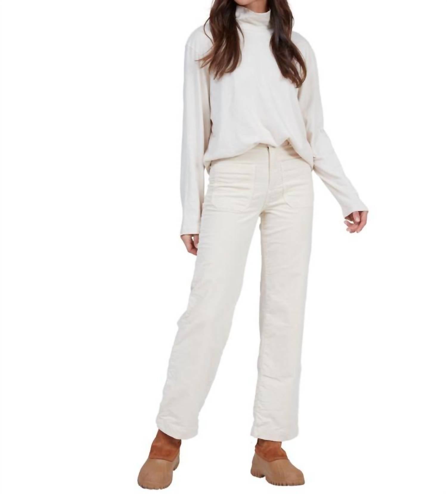 Женские матросские вельветовые брюки цвета косточки ASKK NY, цвет bone
Женские матросские вельветовые брюки цвета косточки ASKK NY, цвет bone