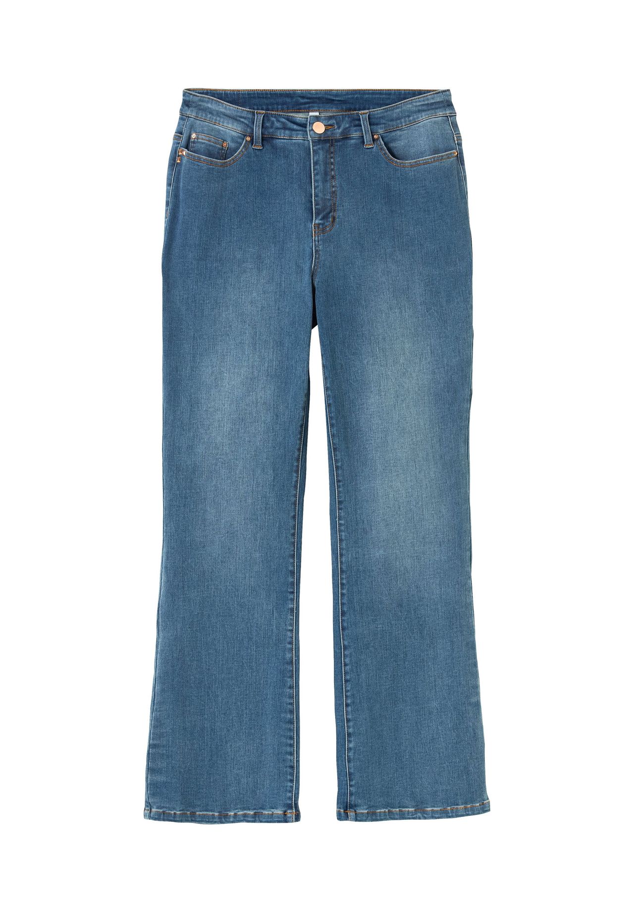 Джинсы стрейч Bootcut с корректирующим эффектом фигуры Sheego, цвет Blue Denim
Джинсы стрейч Bootcut с корректирующим эффектом фигуры Sheego, цвет Blue Denim