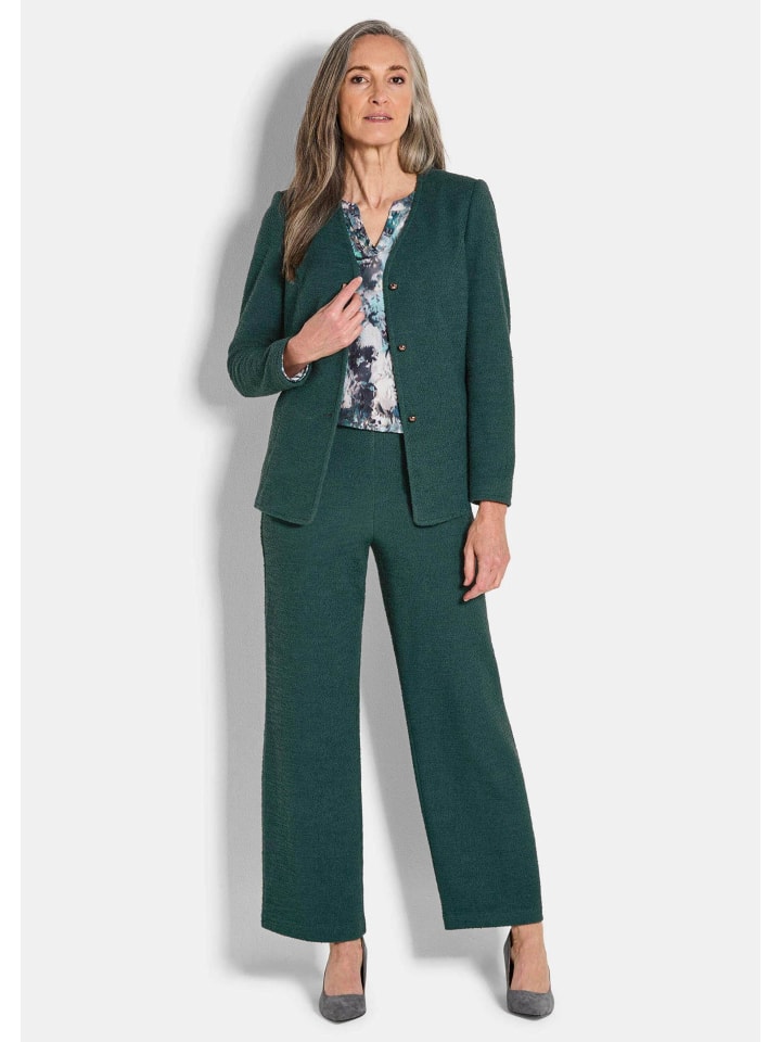 GOLDNER Короткий размер: трикотажный блейзер с длинными рукавами, хлопок, изумрудный цвет
GOLDNER Короткий размер: трикотажный блейзер с длинными рукавами, хлопок, изумрудный цвет