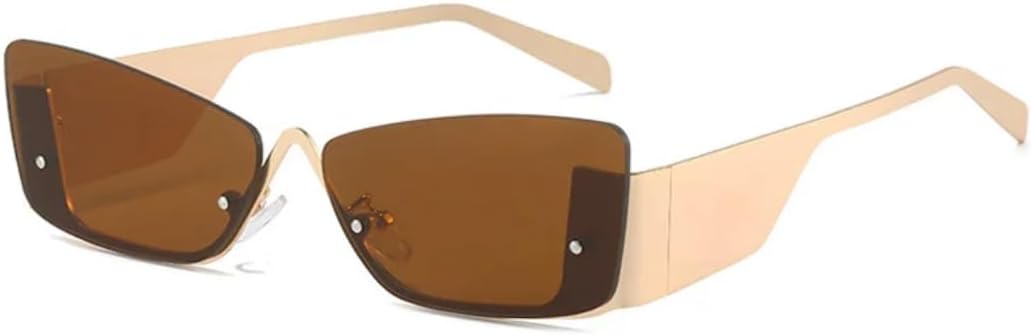 Солнцезащитные очки для мужчин и женщин - защита от УФ-излучения UV400 - безободковые очки «кошачий глаз» с линзами конфетных цветов для занятий спортом на открытом воздухе и вождения DSVIGF, C3gold-brown
Солнцезащитные очки для мужчин и женщин - защита от УФ-излучения UV400 - безободковые очки «кошачий глаз» с линзами конфетных цветов для занятий спортом на открытом воздухе и вождения DSVIGF, C3gold-brown