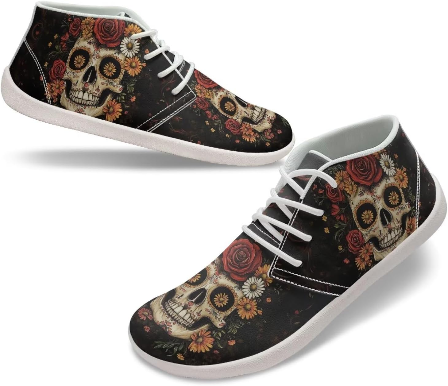 Мужские кроссовки для бега, походные ботинки, водонепроницаемые кожаные туфли для мужчин Fonplted, Skull Rose Flower
Мужские кроссовки для бега, походные ботинки, водонепроницаемые кожаные туфли для мужчин Fonplted, Skull Rose Flower