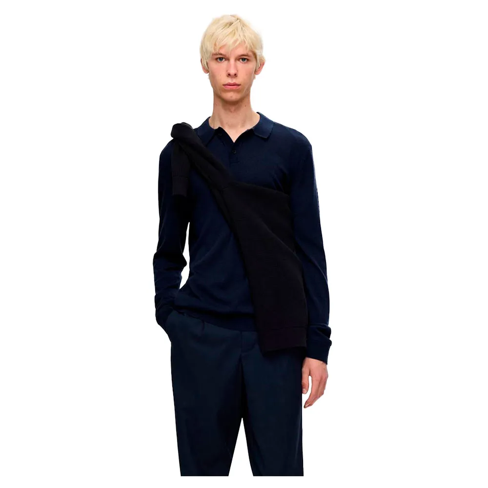 Поло с длинным рукавом Selected Tray, синий
Поло с длинным рукавом Selected Tray, синий