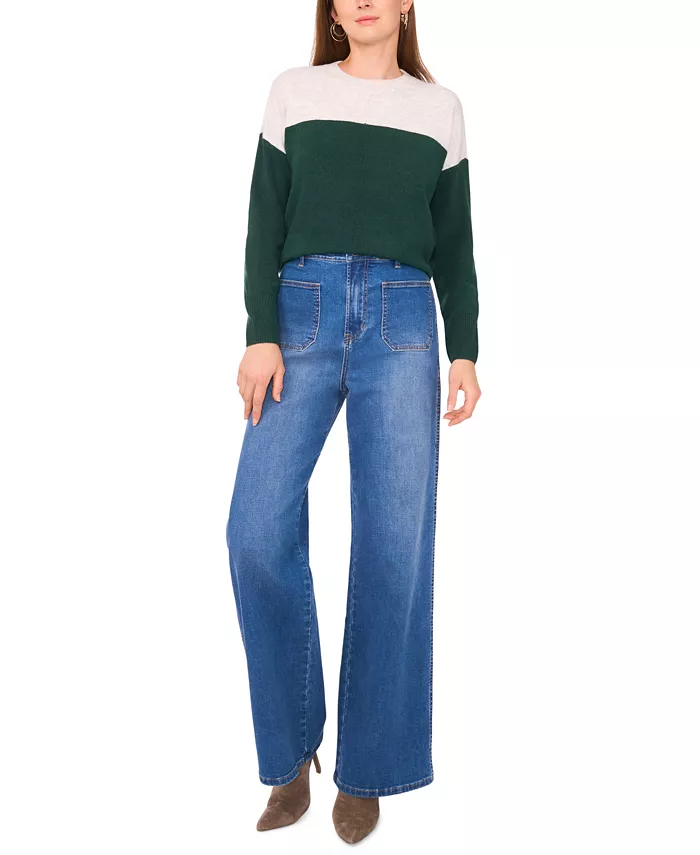 Женский уютный свитер с удлиненными плечами и цветными блоками Vince Camuto, зеленый
Женский уютный свитер с удлиненными плечами и цветными блоками Vince Camuto, зеленый