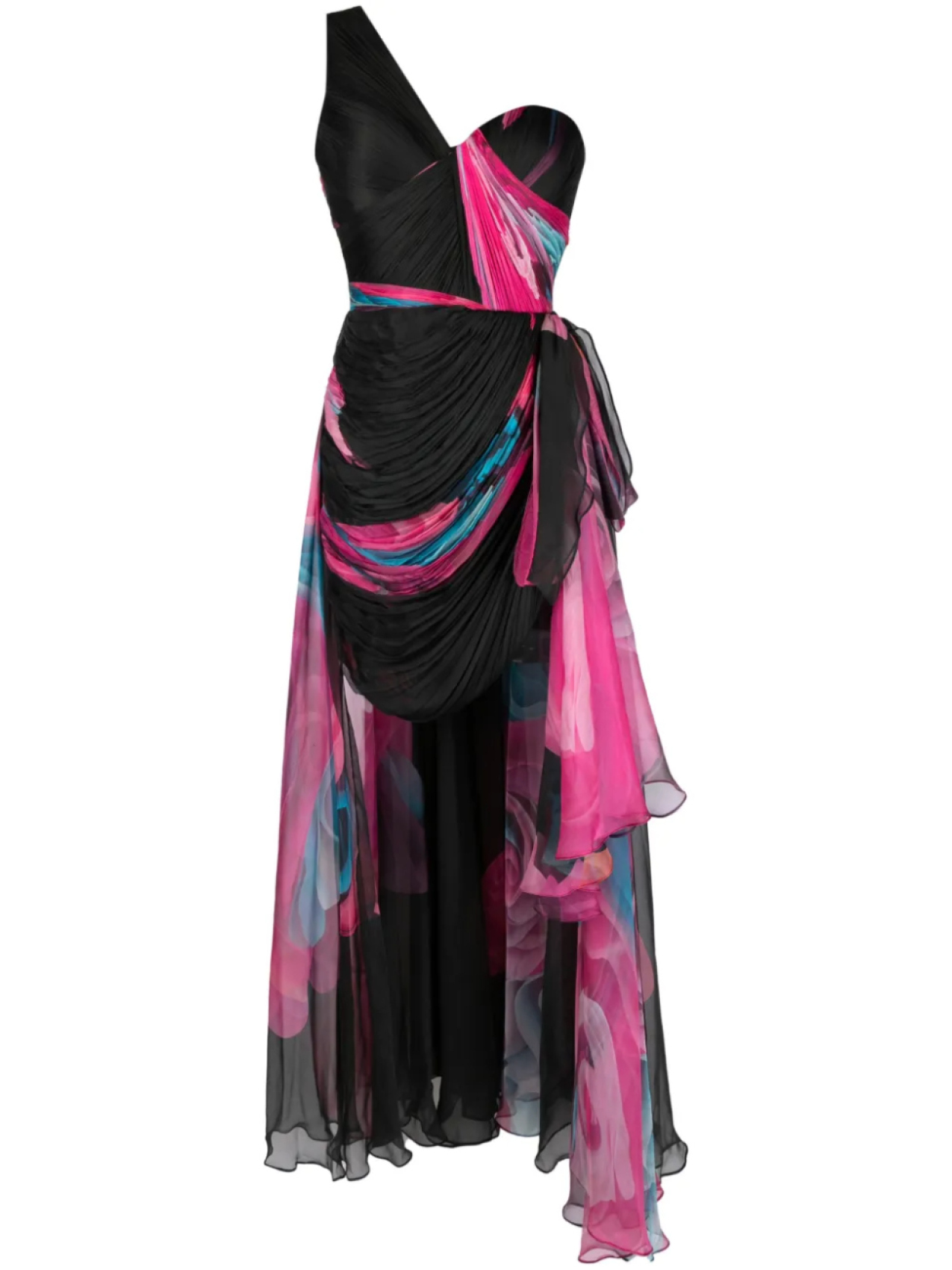 Iris Serban вечернее платье Luna на одно плечо, черный 
Iris Serban вечернее платье Luna на одно плечо, черный